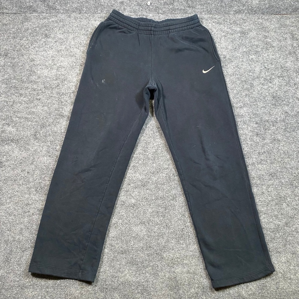 Nike Athletic Dept Mens Black Fleece Straight Leg Sweatpants M 410190-010